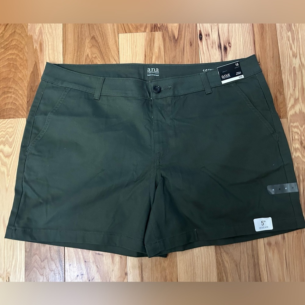 a.n.a Women's Olive Green Shorts